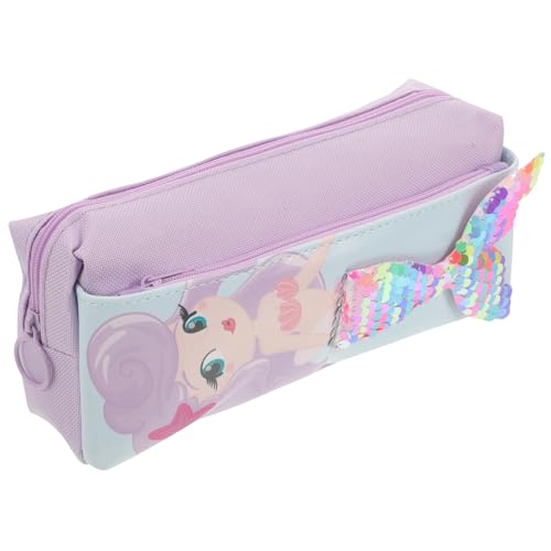 OSALADI Aesthetic Mermaid Pencil Case Mit Doppeltem Reißverschluss Und Robustem Oxford Schulbedarf Von Mädchen Praktische Und Stilvolle Stifteetui Für Studenten von OSALADI