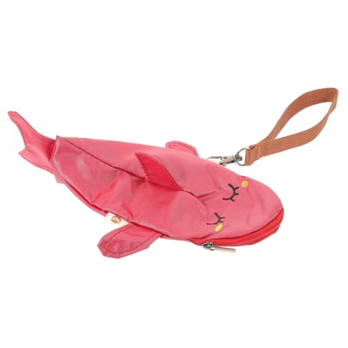 OSALADI Süßes Federmäppchen Fischform Multifunktionale Stifttasche Strapazierfähigem Oxford für Schule Reisen oder Kosmetik Perfektes für Schüler und Studenten von OSALADI