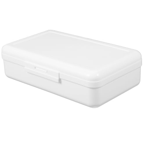 OSALADI Bleistiftbox Aus Plastik Kleine Stiftekiste Aufbewahrungsbox Für Schreibwaren Federmäppchen Mit Kapazität Organizer Für Bleistifte Und Stifte von OSALADI