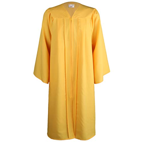 OSBO GradSeason Unisex Matte Roben für Abschlusskleid, Chorroben, Kanzel Robe und Pastor, Gold, 39 von OSBO GradSeason