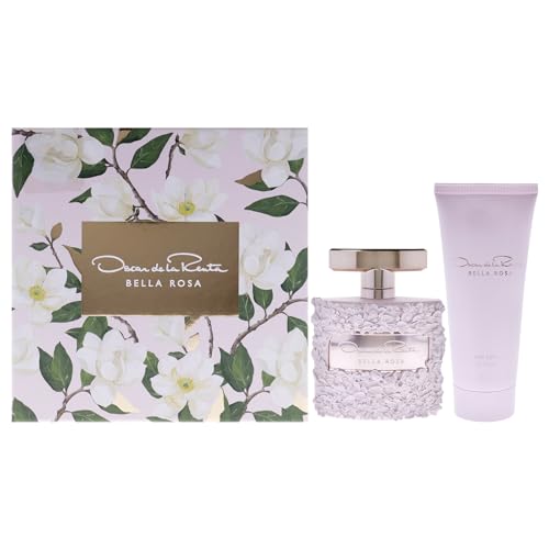 Bella Rosa by Oscar De La Renta for Women – 2 Stück Geschenkset, 3,4 oz EDP Spray, 3,4 oz Body Lotion von OSCAR DE LA RENTA