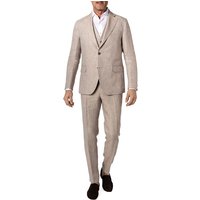 OSCAR JACOBSON Herren Anzug beige meliert von OSCAR JACOBSON