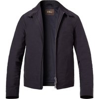 OSCAR JACOBSON Herren Jacke blau Baumwolle unifarben von OSCAR JACOBSON