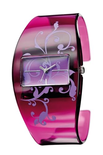 OSCO Germany Modische Damen Spangen-Uhr Purple mit Tatoo-Ornamenten 04897015 von OSCO Germany Zeittechnik