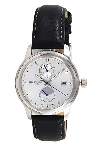 OTTO SCHLUND Zeittechnik Herren-Armbanduhr TRAVITA Analog Automatik 01843 (Silber/Silber) von OSCO