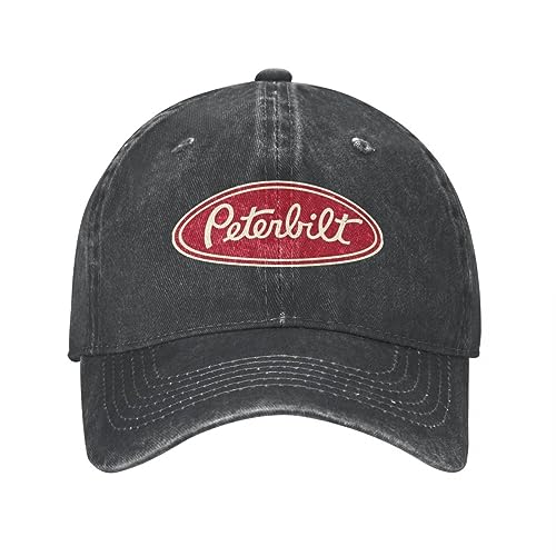 OSEVIO Herren Baseball Hut Unisex Peterbilt Truck Car Racing Vintage Unisex Baseballkappen Distressed Washed Hats Cap Vintage Outdoor Sommer Sonnenkappe Geschenk von OSEVIO