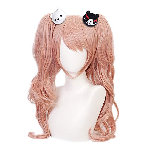 OSIAS Anime Cosplay Perücke, mit Kostenloser Perückenkappe, für Halloween, Party, Karneval, Nachtleben, Konzerte, Hochzeiten(Enoshima Junko) von OSIAS