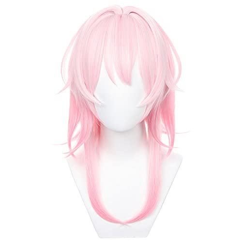 OSIAS Rosafarbene Lange Gerade Perücke für March 7th Cosplay von Honkai Star Rail - Hitzebeständiges Synthetisches Haar OSIAS Rosafarbene Lange Gerade Perücke für March 7th Cosplay von Honkai Star Rail - Hitzebeständiges Synthetisches Haar von OSIAS