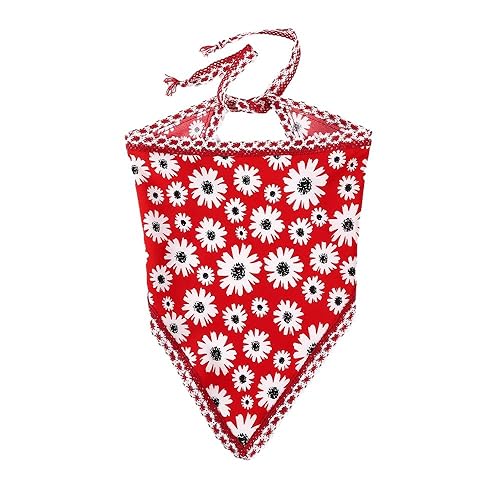 Gänseblümchen-Dreiecksschal, 2 Stück, Blumen, Häkel-Haarbandana, Haarschal, Dreiecks-Stirnbänder, Häkel-Haarband, Kopftuch für Frauen und Mädchen von OSKOUR