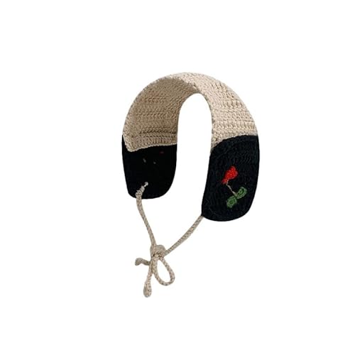 Kleine Rose Muster handgemachte häkeln Haar Bandana Haar Schal Dreieck Stirnbänder häkeln Haarband Kopftuch für Frauen Mädchen von OSKOUR