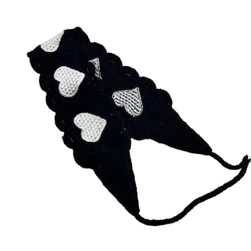 Liebe Herz Muster Häkeln Haar Bandana Haar Schal Dreieck Häkeln Haarband Kopftuch Für Frauen Mädchen von OSKOUR