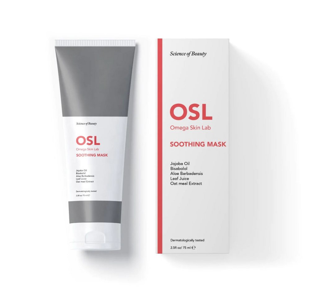 OSL Omega Skin Lab Gesichtsmaske OSL Soothing Care Mask 75ml, Gesichtsmaske mit Haferextrakt, Blattsaft von OSL Omega Skin Lab