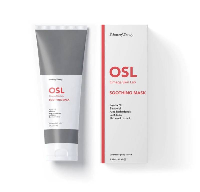 OSL Omega Skin Lab Gesichtsmaske OSL Soothing Care Mask 75ml, Gesichtsmaske mit Haferextrakt, Blattsaft von OSL Omega Skin Lab