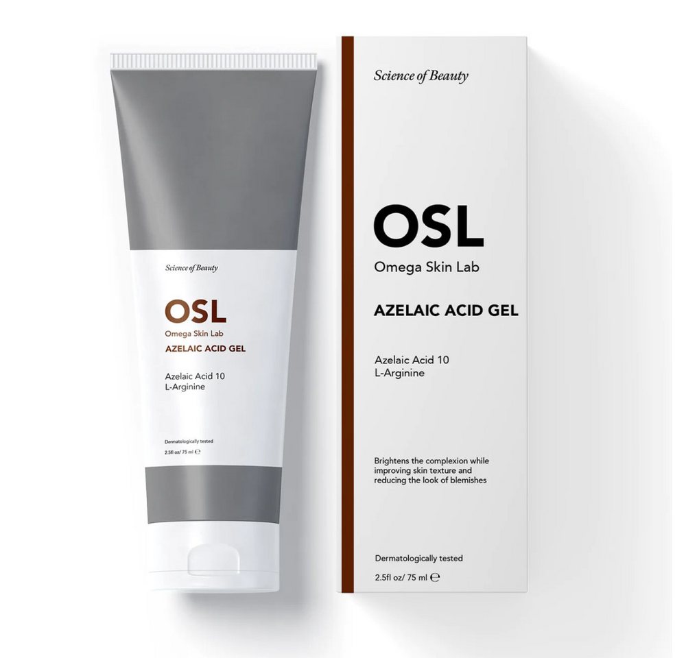 OSL Omega Skin Lab Gesichtspflege OSL Azelainsäure 10 % Anti-Hautunreinheiten-Gel mit L-Arginin, 75 ml – OSL Omega Skin Lab Gesichtspflege OSL Azelainsäure 10 % Anti-Hautunreinheiten-Gel mit L-Arginin, 75 ml – von OSL Omega Skin Lab