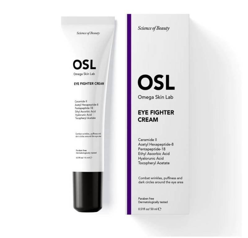 OSL Omega Skin Lab Gesichtspflege OSL Eye Fighter Cream 15 ml: Freundliche Augencreme gegen dunkle Ringe von OSL Omega Skin Lab