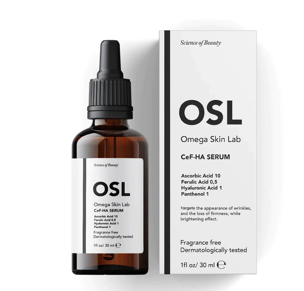 OSL Omega Skin Lab Gesichtsserum OSL CeF-HA Serum 30 ml – mit Hyaluronsäure angereichertes Gesichtsseru OSL Omega Skin Lab Gesichtsserum OSL CeF-HA Serum 30 ml – mit Hyaluronsäure angereichertes Gesichtsseru von OSL Omega Skin Lab