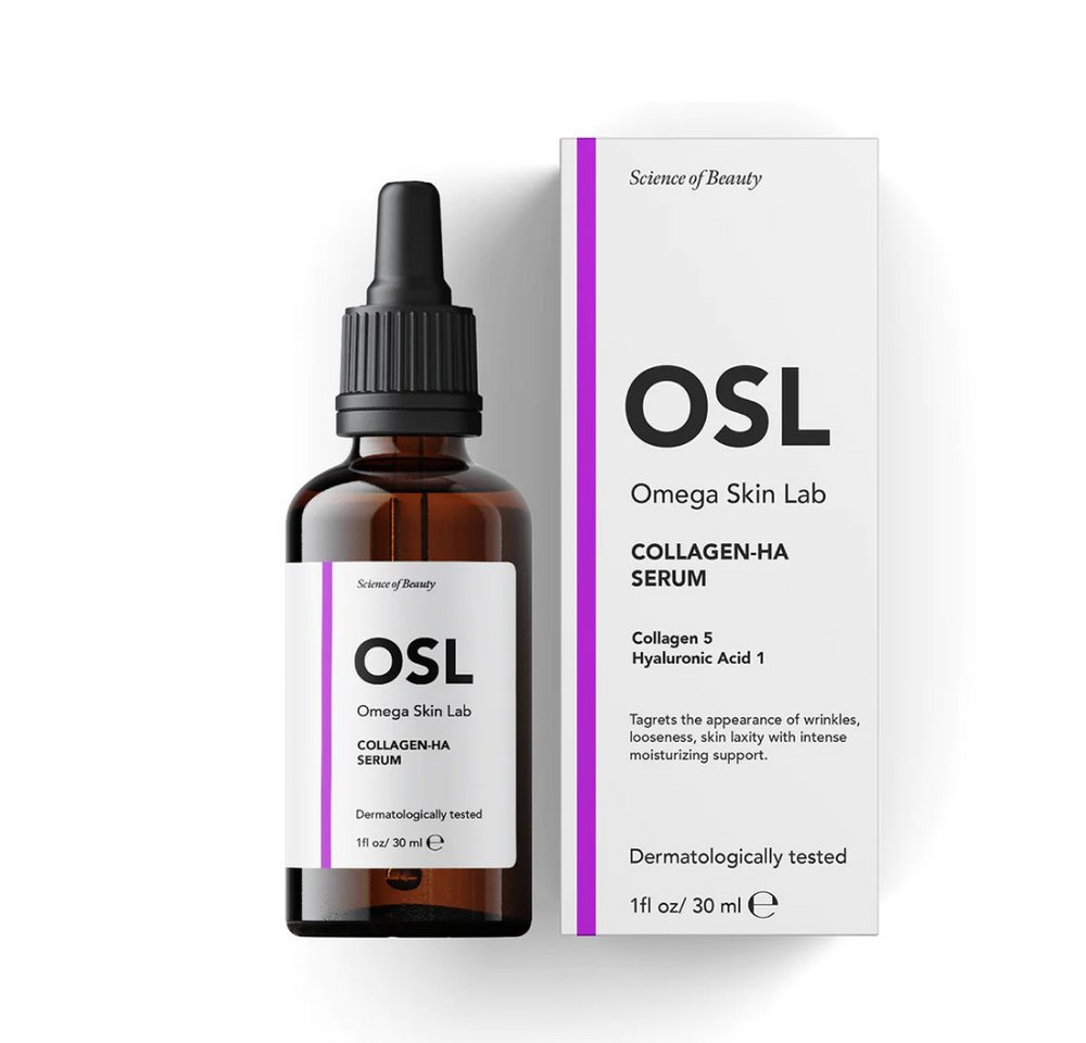 OSL Omega Skin Lab Gesichtsserum OSL Collagen-HA Serum 30 ml – feuchtigkeitsspendendes Anti-Falten-Gesi OSL Omega Skin Lab Gesichtsserum OSL Collagen-HA Serum 30 ml – feuchtigkeitsspendendes Anti-Falten-Gesi von OSL Omega Skin Lab