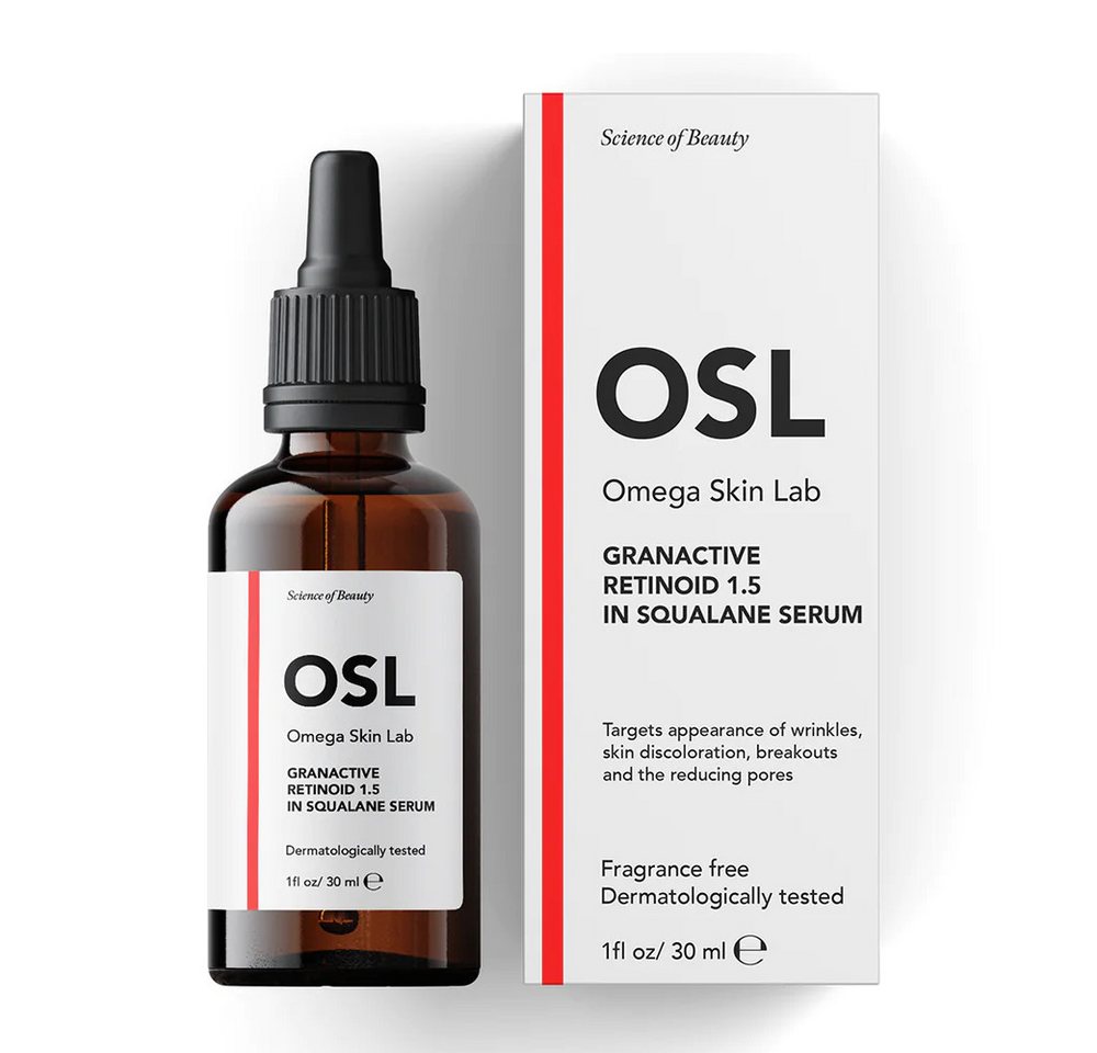 OSL Omega Skin Lab Gesichtsserum OSL Granactive Retinoid 3 in Squalen-Serum 30 ml – freundliches Anti-A OSL Omega Skin Lab Gesichtsserum OSL Granactive Retinoid 3 in Squalen-Serum 30 ml – freundliches Anti-A von OSL Omega Skin Lab
