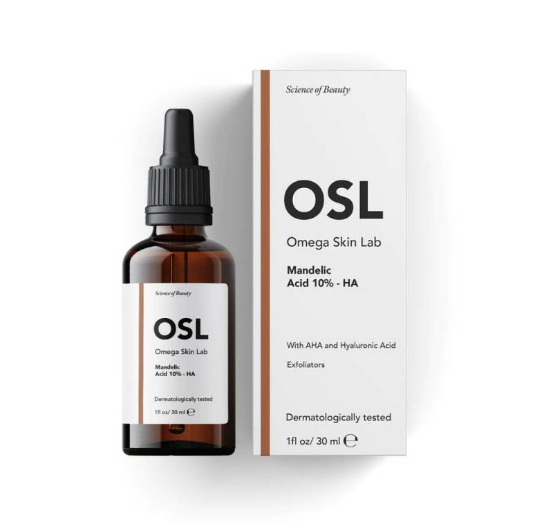OSL Omega Skin Lab Gesichtsserum OSL Mandelsäure-HA-Gesichtsserum, 30 ml, freundliche Hautpflegelösung von OSL Omega Skin Lab