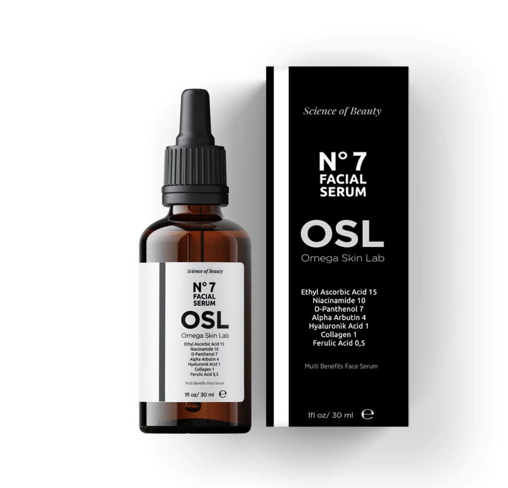 OSL Omega Skin Lab Gesichtsserum OSL Nr. 7 Serum 30 ml – Premium-Hautpflege-Gesichtsserum mit Ethylasco, mit 30 ml Inhalt OSL Omega Skin Lab Gesichtsserum OSL Nr. 7 Serum 30 ml – Premium-Hautpflege-Gesichtsserum mit Ethylasco, mit 30 ml Inhalt von OSL Omega Skin Lab