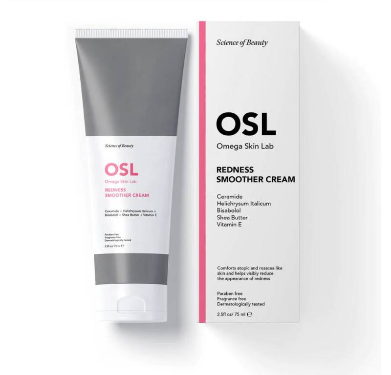 OSL Omega Skin Lab Tagescreme OSL Redness Smoother Cream 75ML – Hautpflegelösung mit Vitamin E, Shea von OSL Omega Skin Lab