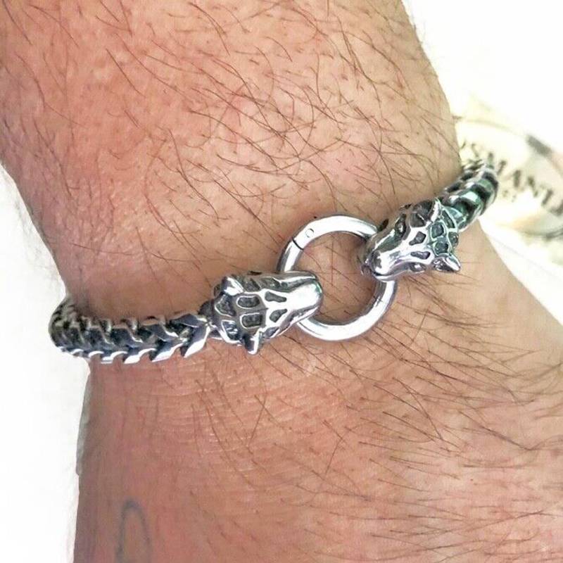 Edelstahl Armband Tiger Panzer Kette Göktürk Türkiye Osmanli 1453 V169 von OSMANLI1453