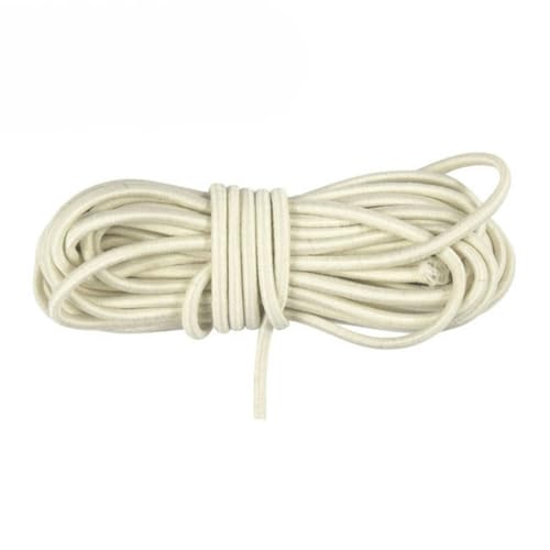 Yard 2,5 mm solide runde elastische Kordel Gummibänder Stretchschnur Nähen Borten Haargummi Halter Seil Schmuckherstellung-Elfenbein von OSMARI