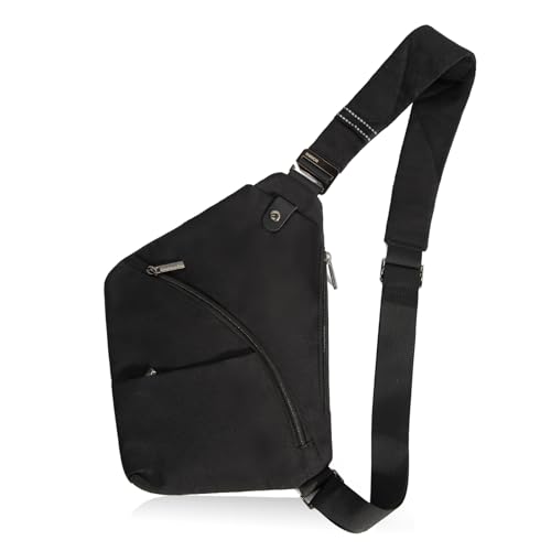 OSOCE Umhängetaschen Herren RFID Wasserfeste Mini Bauchtasche Mehrere Taschen Schultertasche Anti-Diebstahl Sling Bag Crossbody Tasche Brusttasche für Männer und Frauen von OSOCE