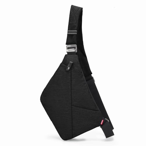 OSOCE Umhängetaschen Herren Wasserfeste Mini Bauchtasche Mehrere Taschen Schultertasche Anti-Diebstahl Sling Bag Crossbody Tasche Brusttasche für Männer und Frauen von OSOCE