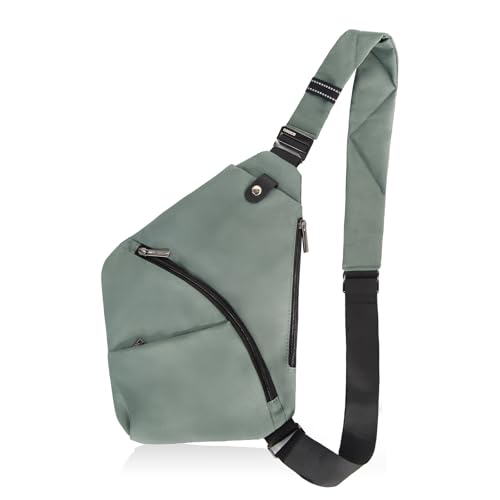 OSOCE Umhängetaschen Herren RFID Wasserfeste Mini Bauchtasche Mehrere Taschen Schultertasche Anti-Diebstahl Sling Bag Crossbody Tasche Brusttasche für Männer und Frauen von OSOCE