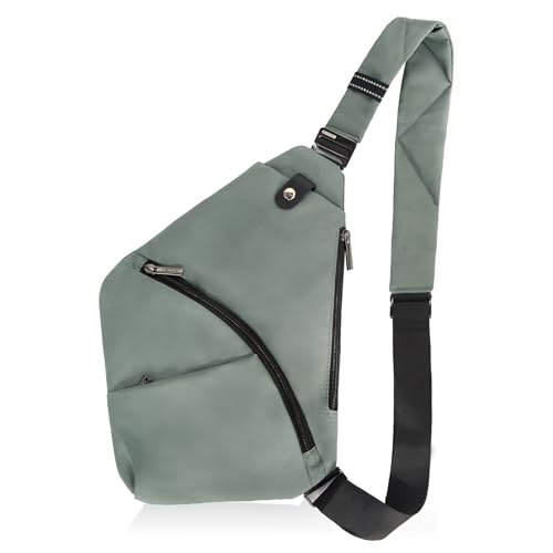 OSOCE Umhängetaschen Herren RFID Wasserfeste Mini Bauchtasche Mehrere Taschen Schultertasche Anti-Diebstahl Sling Bag Crossbody Tasche Brusttasche für Männer und Frauen von OSOCE