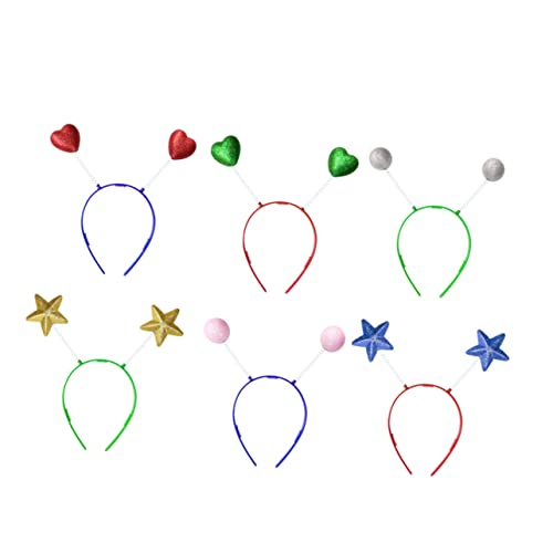 12St Party-Kopfbedeckung Lametta rosafarbene Kopfbedeckungen Liebesherzkopfbopper Funkeln kinder haarreif tierohren haarreif kinder kopfschmuck Frühlingshaarreifen Party-Haarreifen OSOLADY von OSOLADY