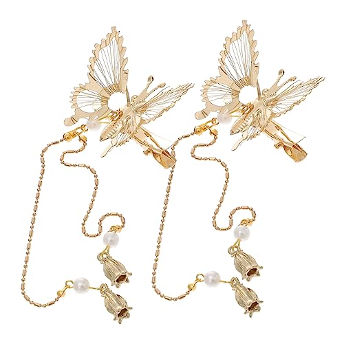OSOLADY 1 Paar Schmetterlings Haarspangen mit Quasten Haarschmuck für Damen für Einfach zu Tragen und für Freizeit und Besondere Anlässe OSOLADY 1 Paar Schmetterlings Haarspangen mit Quasten Haarschmuck für Damen für Einfach zu Tragen und für Freizeit und Besondere Anlässe von OSOLADY
