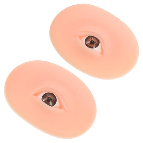 OSOLADY 1 Paar Silikon-make-up-tool Lidschatten Gesicht Üben Silikon-make-up-haut Augen-make-up-board Augenhaut-übungswerkzeug Übungsbrett Für Augenbrauen Körperteile Aus Silikon Kieselgel von OSOLADY