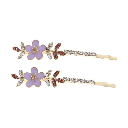 OSOLADY 1 Paar Strasshaarzubehör Blumenhaarklammern Für Mädchen Haare Barrettes OSOLADY 1 Paar Strasshaarzubehör Blumenhaarklammern Für Mädchen Haare Barrettes von OSOLADY