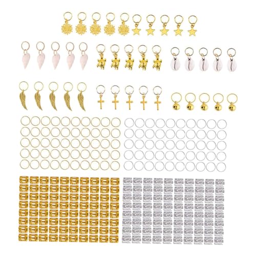 OSOLADY 1 Satz Haarschmuck mit Goldenen Haarperlen und Ringen für Zöpfe für Dreadlocks und Frisuren Perfektes Zubehör für Verschiedene Haartypen und Stile OSOLADY 1 Satz Haarschmuck mit Goldenen Haarperlen und Ringen für Zöpfe für Dreadlocks und Frisuren Perfektes Zubehör für Verschiedene Haartypen und Stile von OSOLADY