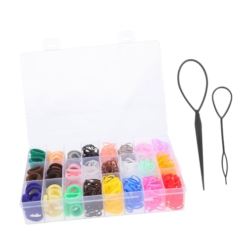 OSOLADY Elastische Haargummis-set – 90 Zopf- Und 1200 Dehnbare Pferdeschwanzhalter Für Frauen Und Mädchen Keine Falten Mini- Und Kleinkind-haarbänder Für Frisuren von OSOLADY