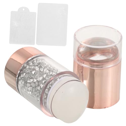 OSOLADY 1satz Maniküre Stempelset Für Nail Art Doppelköpfiger Stempel Mit Präzisen Schablonen Für Kreative Designs Und French Nails Leicht Und Handlich Für Heimgebrauch von OSOLADY
