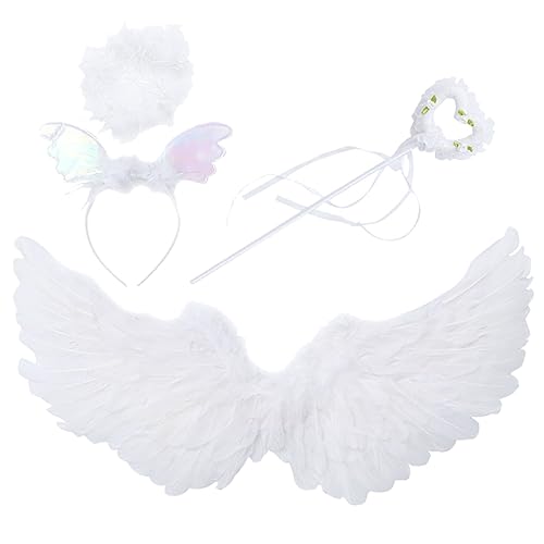 OSOLADY 1 Set Engel Fee Flügel Leistung Kostüm Prop Mädchen Cosplay Stirnband Fee Zauberstab OSOLADY 1 Set Engel Fee Flügel Leistung Kostüm Prop Mädchen Cosplay Stirnband Fee Zauberstab von OSOLADY