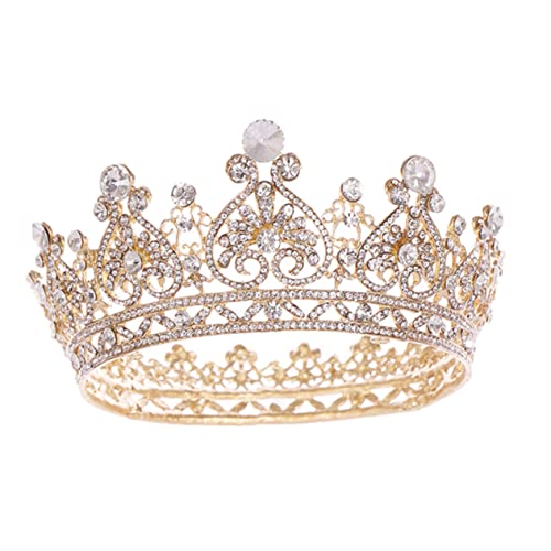 OSOLADY 1 Stück Barocke Brautkrone Glänzende Hochzeit Tiara Haaraccessoire für Hochzeiten und Partys Leicht und Bequem zu Braut und Brautjungfern OSOLADY 1 Stück Barocke Brautkrone Glänzende Hochzeit Tiara Haaraccessoire für Hochzeiten und Partys Leicht und Bequem zu Braut und Brautjungfern von OSOLADY