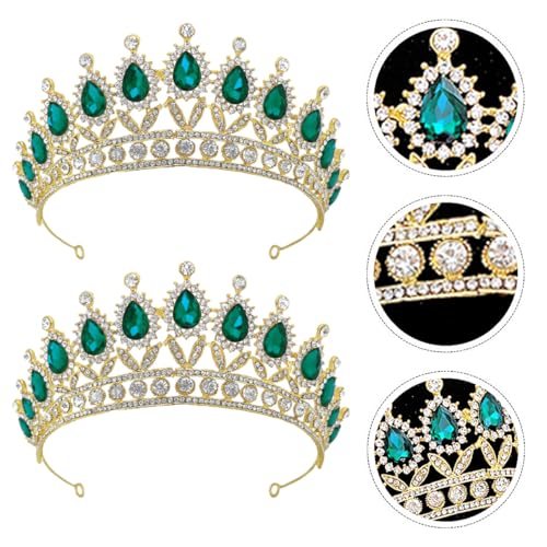 OSOLADY 1 Stück Grünes Stirnband Krone für Braut Prinzessinnen Haarschmuck für Hochzeiten Geburtstagsfeiern Cosplay und Besondere Anlässe OSOLADY 1 Stück Grünes Stirnband Krone für Braut Prinzessinnen Haarschmuck für Hochzeiten Geburtstagsfeiern Cosplay und Besondere Anlässe von OSOLADY