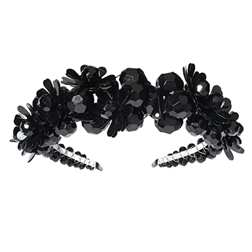 OSOLADY 1 Stück Haarband mit Pailletten Stilvolles Haaraccessoire für Hochzeiten und Fotoshootings Handgefertigter Haarschmuck von OSOLADY