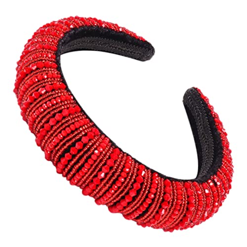 OSOLADY 1 Stück Haarreif für Damen Haaraccessoires mit Zarten Perlen für Hochzeiten und Besondere Anlässe Rot OSOLADY 1 Stück Haarreif für Damen Haaraccessoires mit Zarten Perlen für Hochzeiten und Besondere Anlässe Rot von OSOLADY