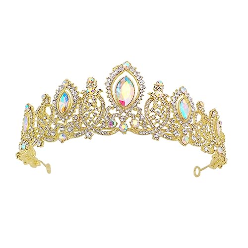 OSOLADY 1 Stück Kristallkrone Tiara Haaraccessoire für Damen und Hochzeiten Partys und Fotografie Verleiht Einen Funkelnden Look und Ihre von OSOLADY