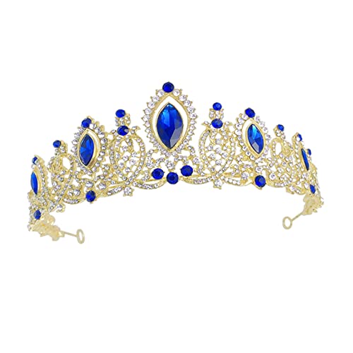 OSOLADY 1 Stück Krone Haarschmuck Damen Tiara Stirnband für Hochzeiten Geburtstagsfeiern und Besondere Anlässe Haaraccessoire von OSOLADY
