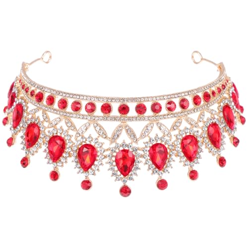 OSOLADY 1 Stück Krone für Damen Rote mit Wasserfall Design Hochzeits Haaraccessoire für Besondere Anlässe Sicherer durch Feste Ringe und für Hochzeiten Partys und Tänze OSOLADY 1 Stück Krone für Damen Rote mit Wasserfall Design Hochzeits Haaraccessoire für Besondere Anlässe Sicherer durch Feste Ringe und für Hochzeiten Partys und Tänze von OSOLADY
