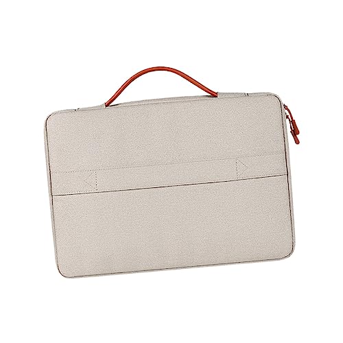 OSOLADY 1 Stück Laptoptasche Damen Elegante Computer Handtasche mit Premium Innenfutter Stoßschutz Doppeltem Reißverschluss für Büro Freizeit Reisen Hellbeige OSOLADY 1 Stück Laptoptasche Damen Elegante Computer Handtasche mit Premium Innenfutter Stoßschutz Doppeltem Reißverschluss für Büro Freizeit Reisen Hellbeige von OSOLADY