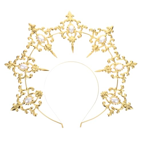 OSOLADY 1 Stück Mädchen Haar Kopfschmuck Prop Haarschmuck Retro Stil Kopfschmuck Golden OSOLADY 1 Stück Mädchen Haar Kopfschmuck Prop Haarschmuck Retro Stil Kopfschmuck Golden von OSOLADY