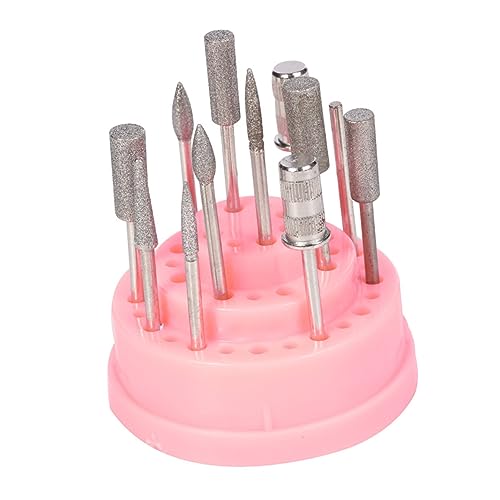 OSOLADY 1 Stück Nagelbohrer Halter Aufbewahrungsbox für Poliermaschinen für Maniküre Bits Praktischer Organizer für Nagelstudio Transparent von OSOLADY