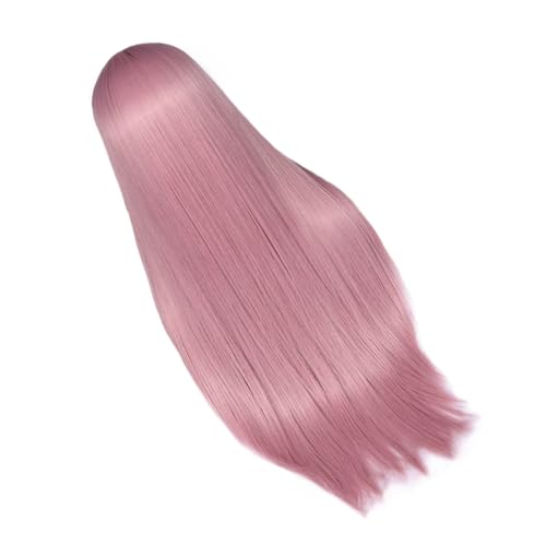 OSOLADY 1stück Premium Frauen Perücke Lang Gerade Pastellpink Cosplay Haarteil Für Partys Hochzeiten Und Alltagsgebrauch von OSOLADY